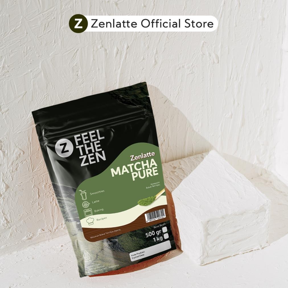 

Zenlatte Matcha Pure - Bag 500Gr | Bubuk Matcha Pure | Matcha Pure Powder
