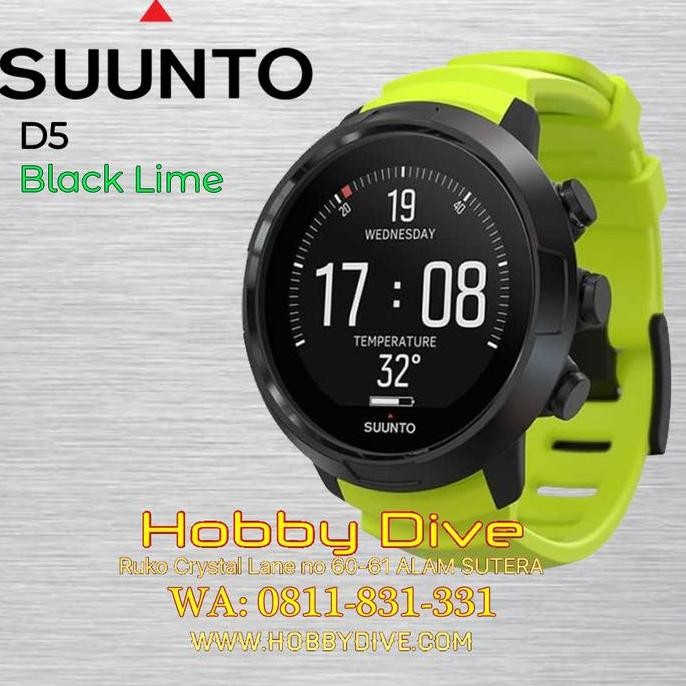 NEW SUUNTO D5 Dive Computer Black Lime Scuba Diving