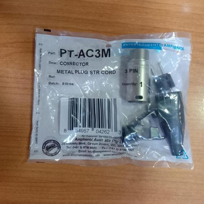 Jack XLR Amphenol AC Male Canon