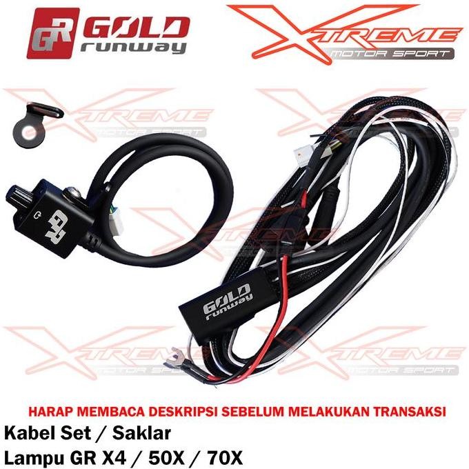 Kabel Cable Set / Saklar Lampu Gold Runway 40 / 50 / 70 Watt