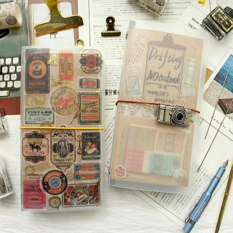 

Fromthenon Pvc Travelers Notebook Filler Paper Folder Transparent File Storage Book Japanese Stationery Office & School Supplies