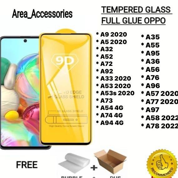 Terbaru Er-6 Tempered Glass Bening Full Covered Oppo A9 A5 2020 A32 A52 A72 A92 A33 A53 A53S 2020 A7