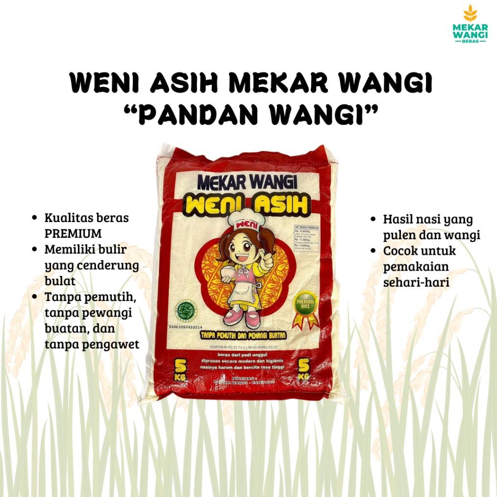 

Beras Pandan Wangi Weniasih 5Kg