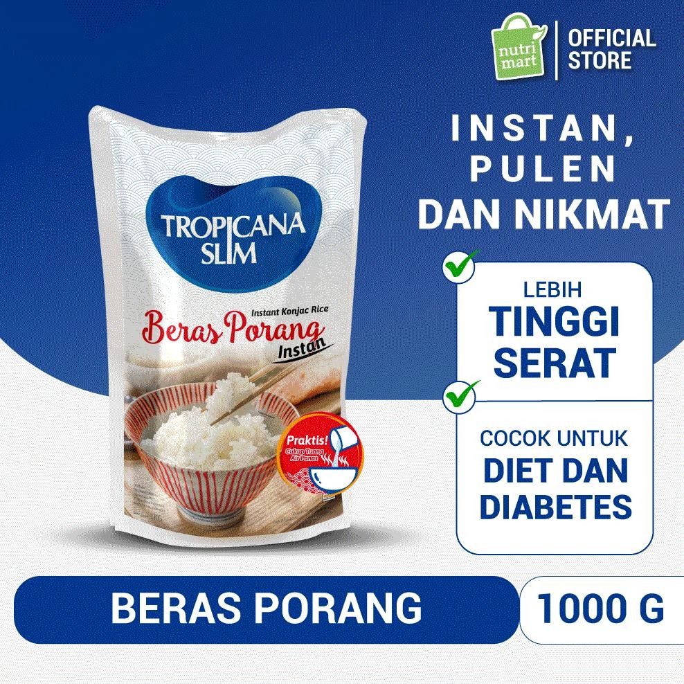 

Tropicana Slim Beras Porang Instan Tinggi Serat 1000g