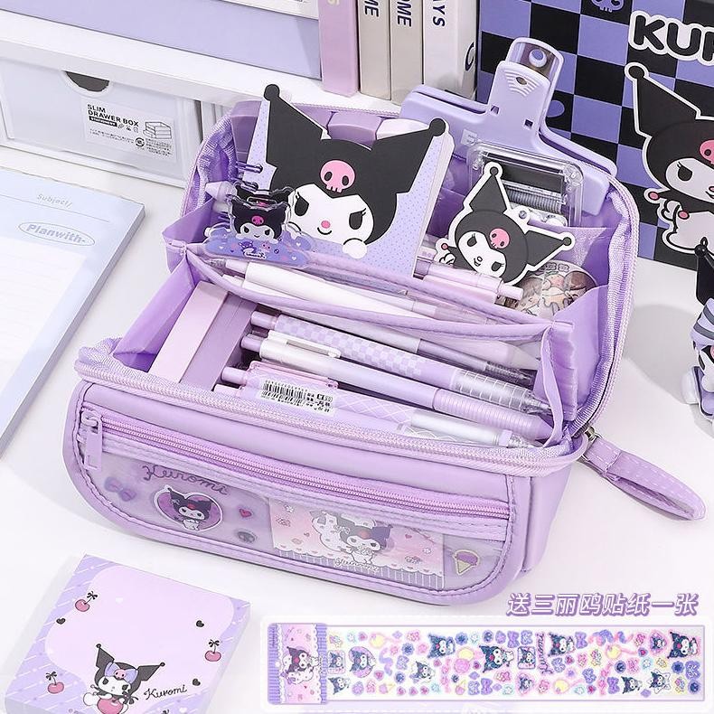 

TERMURAH Sanrio Tempat Pensil Cinnamoroll Baru Anime My Melody Kuromi Penyimpanan Alat Tulis Siswa Perlengkapan Sekolah Ins Kawaii Hadiah Lucu Siap kirim