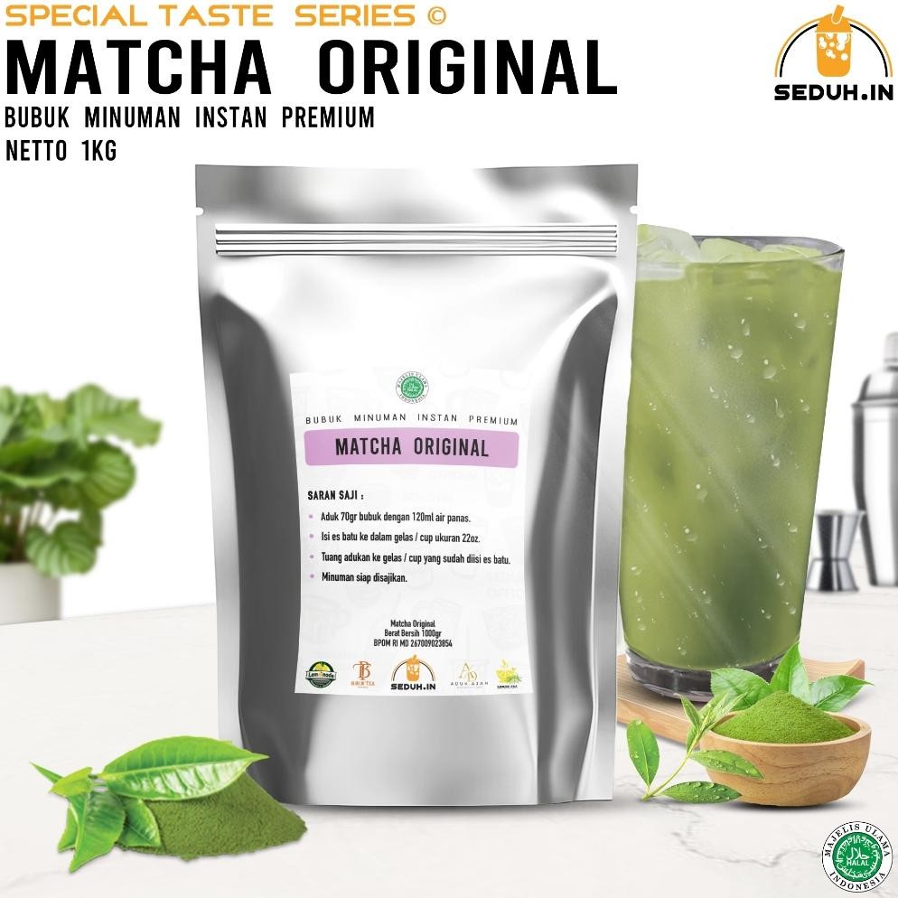 

Minuman Matcha Green Tea Original 1Kg / Bubuk Minuman Premium (Baru)