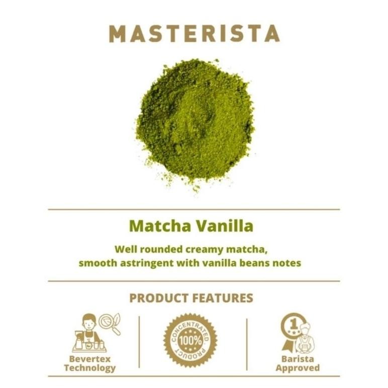 

Bubuk Minuman Masterista Matcha Vanilla 800 Gr (Baru)