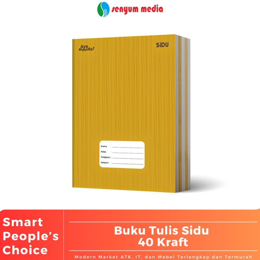 

READY STOCK Buku Tulis Sinar Dunia SIDU Kraft 40 Lembar (1 Pack Isi 10 Buku) (S:PACK)