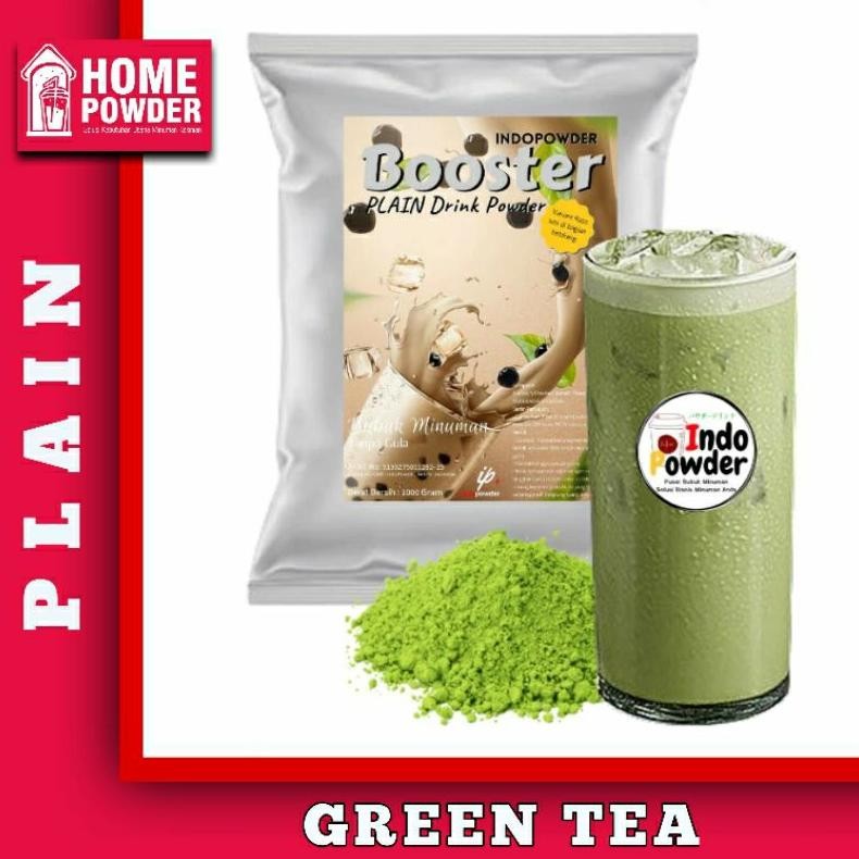 

Bubuk Minuman Booster Plain Green Tea Matcha Indopowder 1Kg Bubuk Premium Tanpa Gula (Baru)