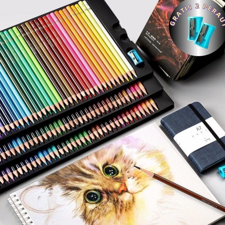 

TERMURAH High Grade Oil Pencil Color Pensil Warna Minyak 48/72/120/150/200 Warna Siap kirim