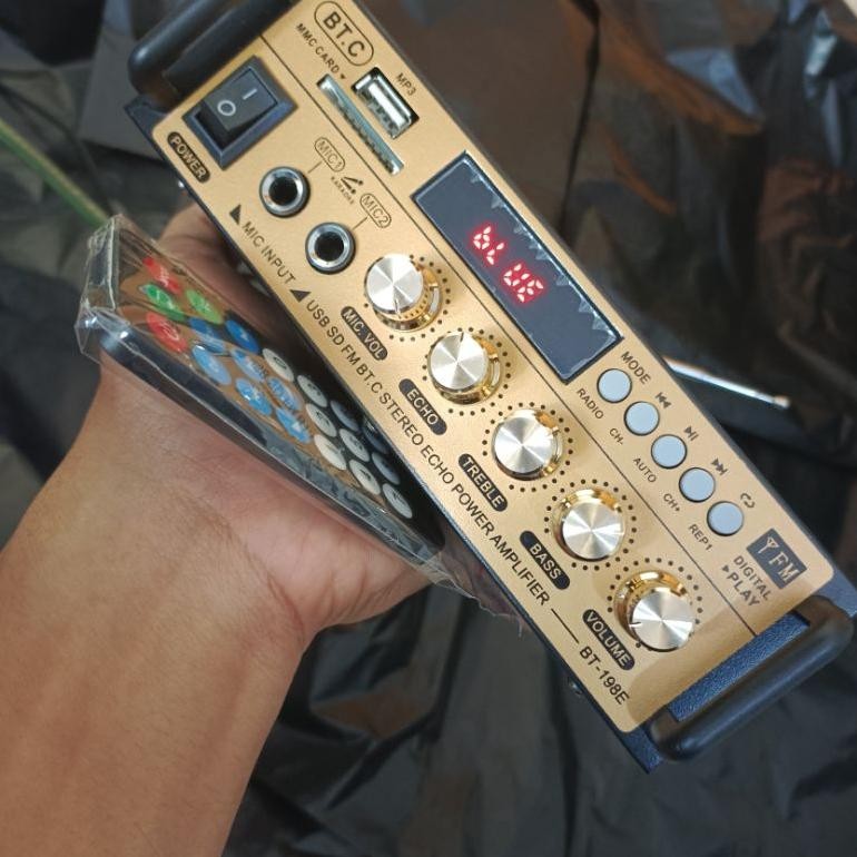 Amplifier Karoke Bluetooth 600W Power Ampli BT 298BT