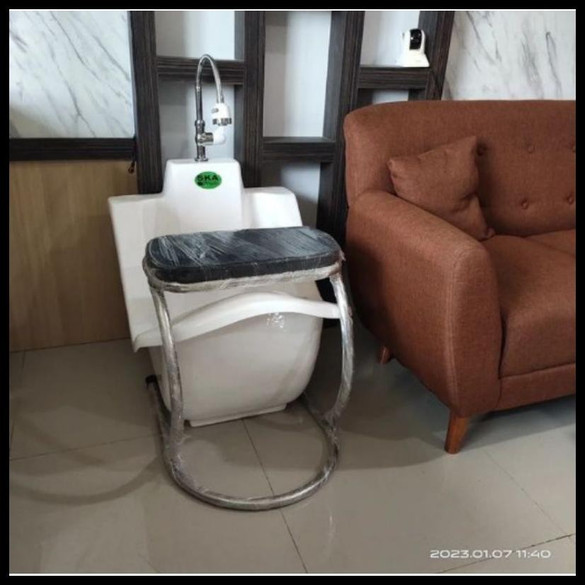 WUDHU PORTABLE SET KURSI / TEMPAT WUDHU  TYPE KOMPAK / TEMPAT WUDHU  AESTETIC