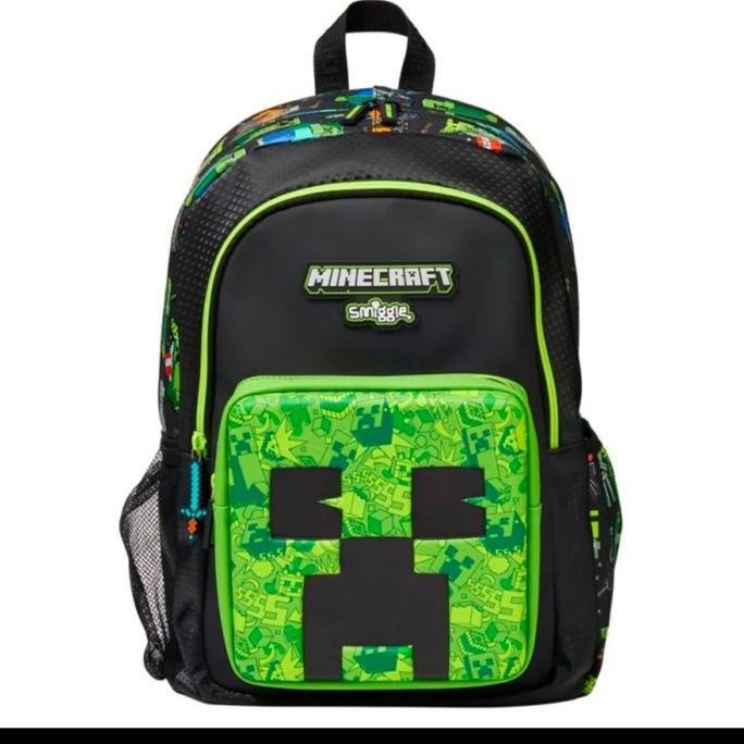 Ready Stok Smiggle minecraft backpack/ tas ransel smiggle