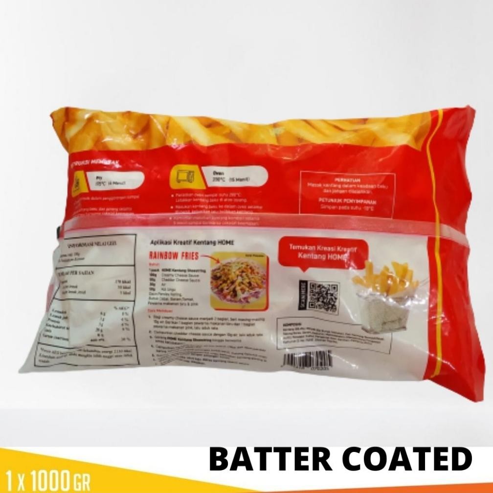 

Eqw-68 Gb29 Kentang Home Shoestring Batter Coated 1Kg Frozen Hemat