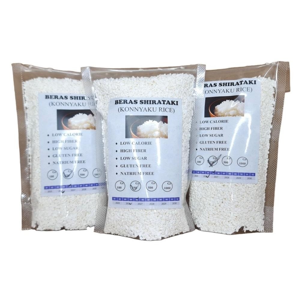 

beras nasi shirataki sirataki porang konyaku konnyaku rice untuk diet rendah kalori 150 250 500 Gram