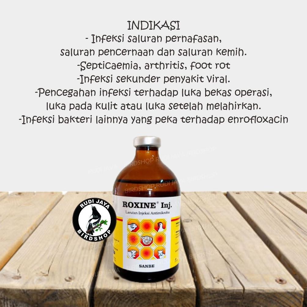 Ew64 Cxv-38 Roxine 100Ml Injeksi Sanbe Obat Vitamin Hewan Ternak Sapi Kambing Domba Kerbau Babi Kuda