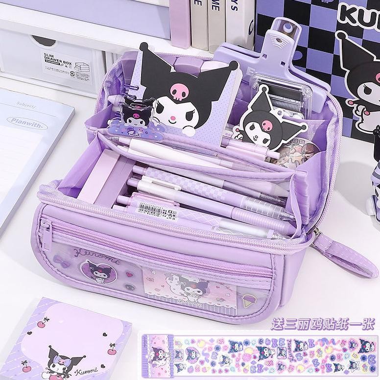 

Sanrio Tempat Pensil Cinnamoroll Baru Anime My Melody Kuromi Penyimpanan Alat Tulis Siswa Perlengkapan Sekolah Ins Kawaii Hadiah Lucu
