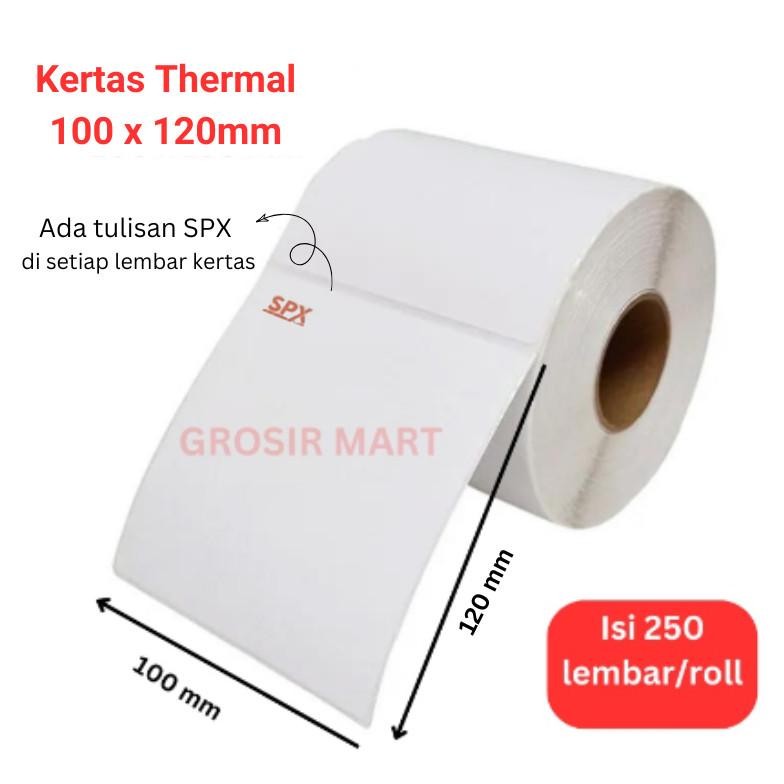 

Er-87 Zx41 Kertas Thermal Kertas Label Resi Barcode Ukuran 100X150Mm A6 Isi 250 Lembar Per 1 Roll Kertas Resi Tempel Termurah