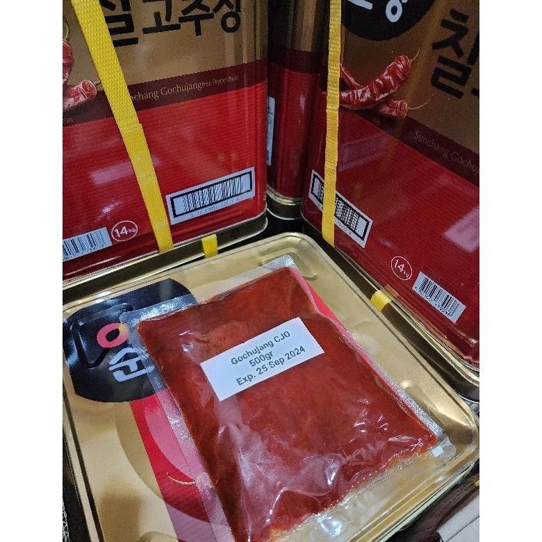 

Gochujang Hot Pepper Paste Pasta Sambal Korea 500gr Kemasan repack 500gr