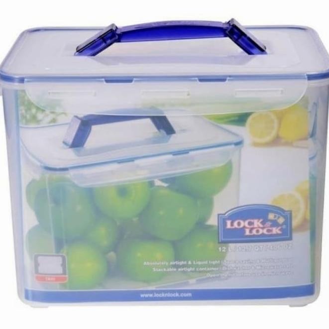 Promo | Lock&Lock Rectangular Food Container Hpl889 12L Lock N Lock Locknlock