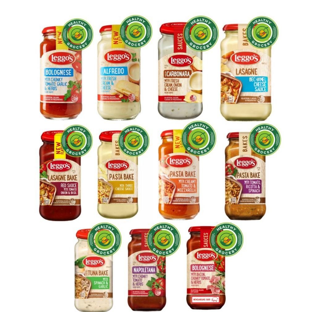 

Leggo's Sauce Pasta / LEGGOS / LEGGOS CARBONARA / Saus Bolognese Carbonara Alfredo Lasagna Bechamel Red Sauce Three Cheese leggos