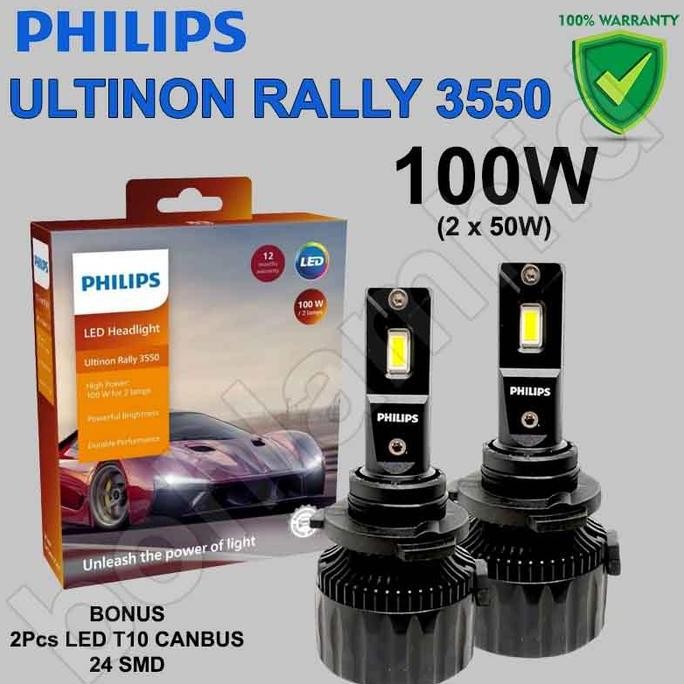 Best Led Philips Hb3 9005 Hb4 9006 Ultinon Rally Lampu Led Mobil 100W 9000L
