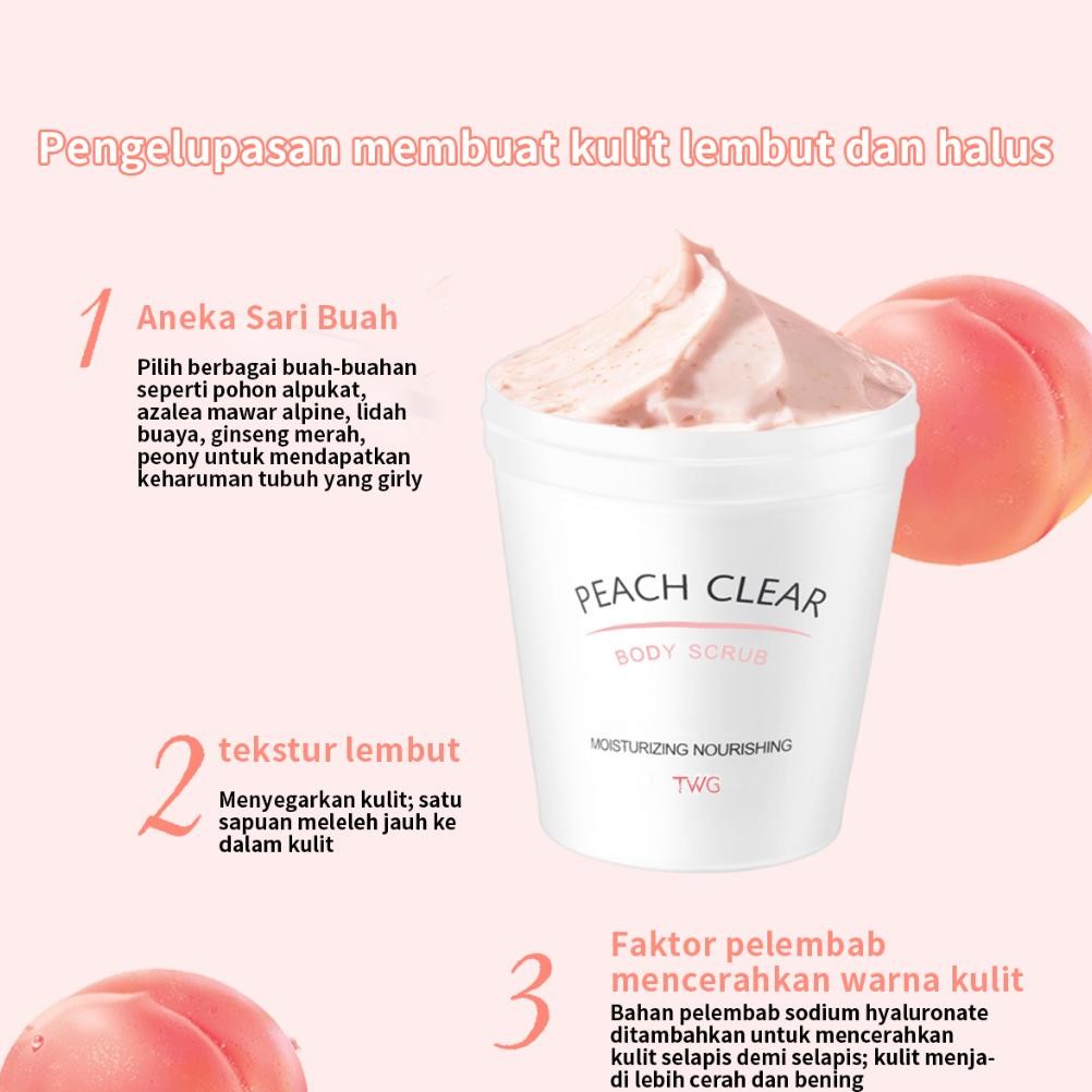 ready whitening body scrub mengangkat sel kulit mati whitening brightning/lulur pemutih badan/pemuti