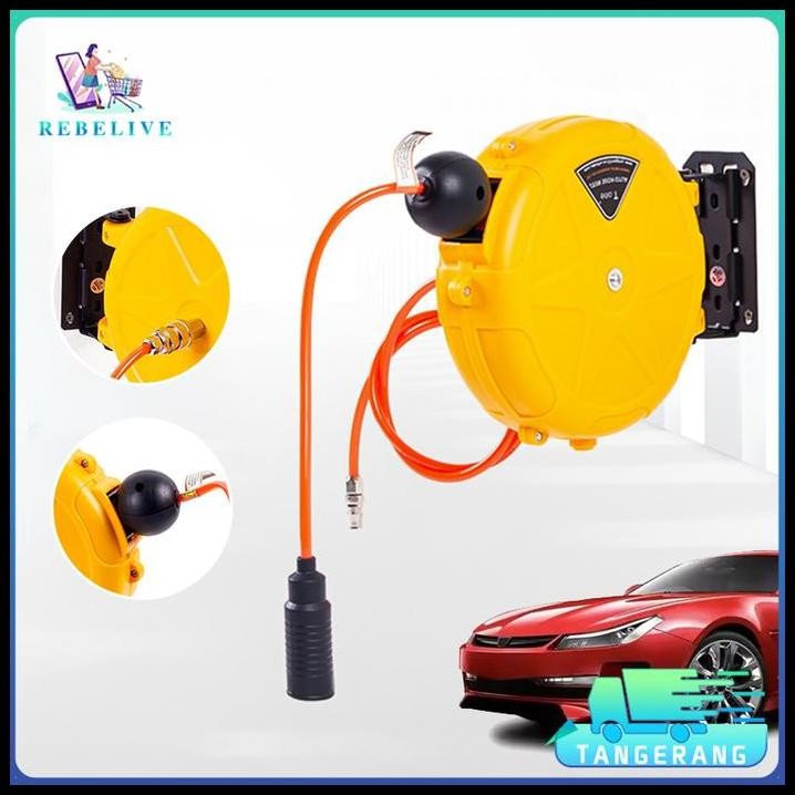 10M Air Hose Reel Selang Angin Gulung Otomatis Gulungan Selang Kompresor Angin