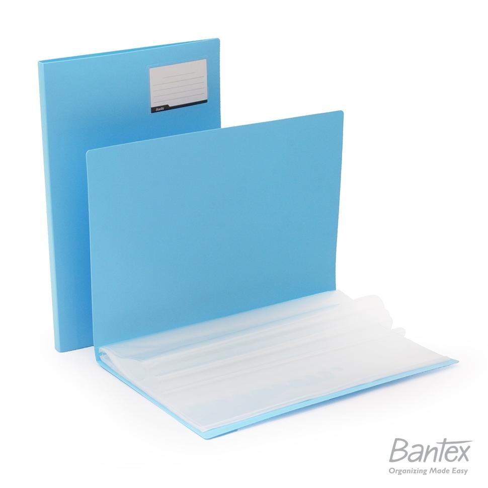

TERMURAH Bantex Display Book Clear Holder Folio F4 Pastel Color Sky Blue Siap kirim