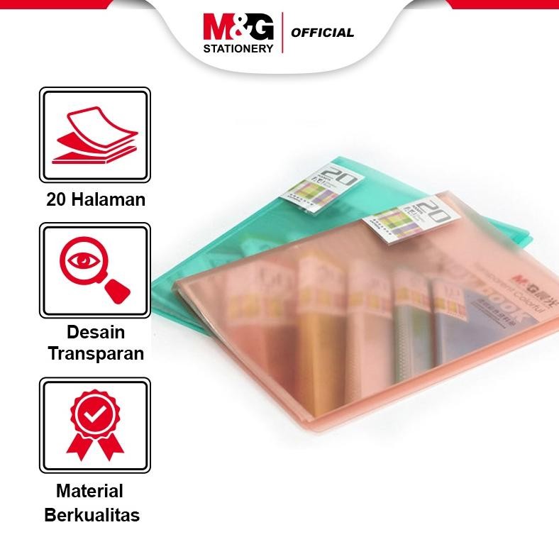 

TERLARIS M&G File Map A4 20/30/40/60 Halaman Display Book Desain Transparan Siap kirim
