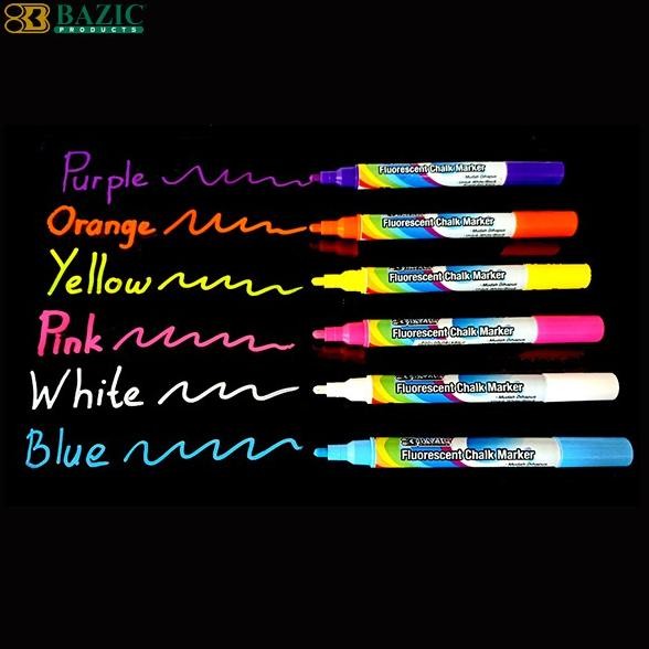 

Terlaris Bazic Fluorescent Chalk Marker - Spidol Kaca / Plastik / White & Blackboard Nov0066