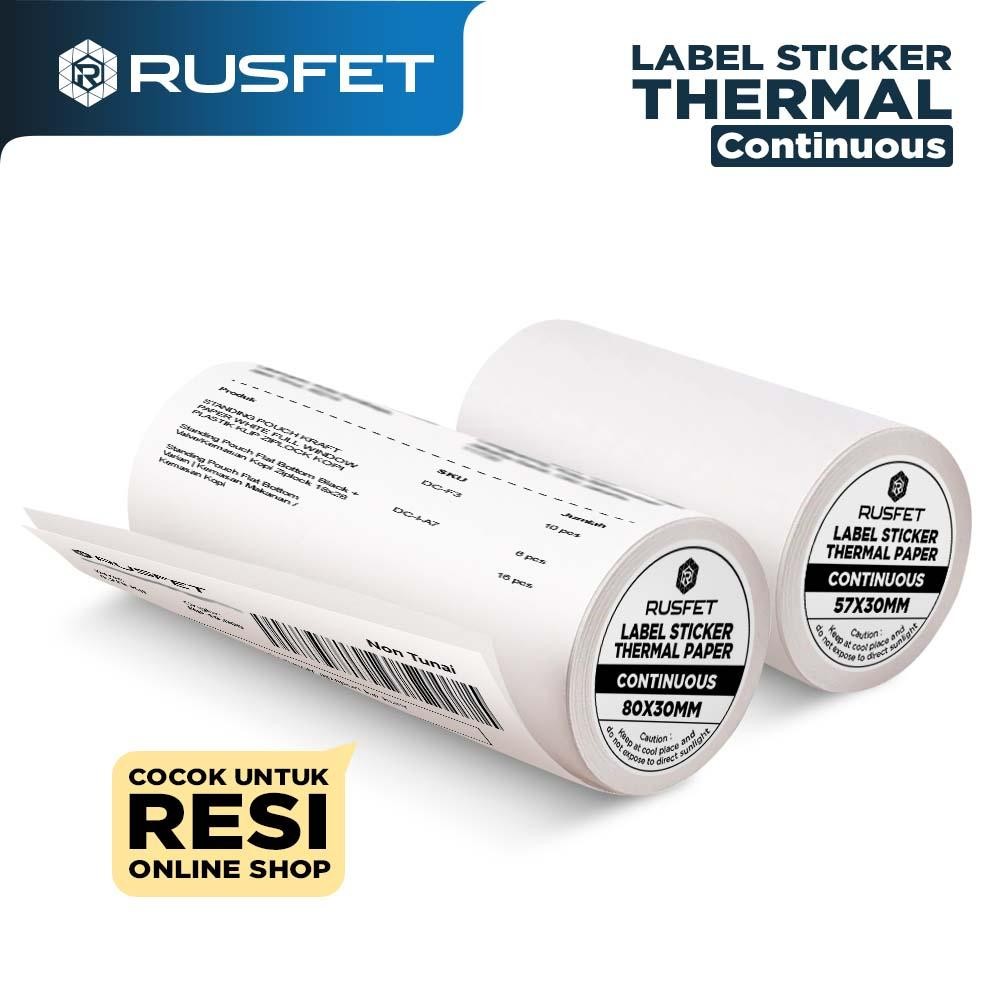 

Label Resi Barcode Rusfet Stiker Thermal Paper Stiker Lebel Pos A6 Termurah