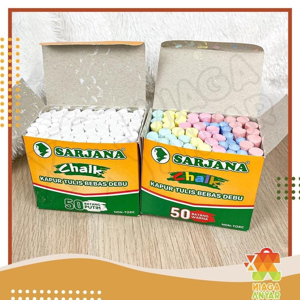 

Terlaris Na Sarjana Kapur Tulis Putih Isi 50 Batang / Kapur Tulis Warna Sarjana / Kapur Papan Tulis Sarjana / Kapur Putih Kapur Warna Good Quality