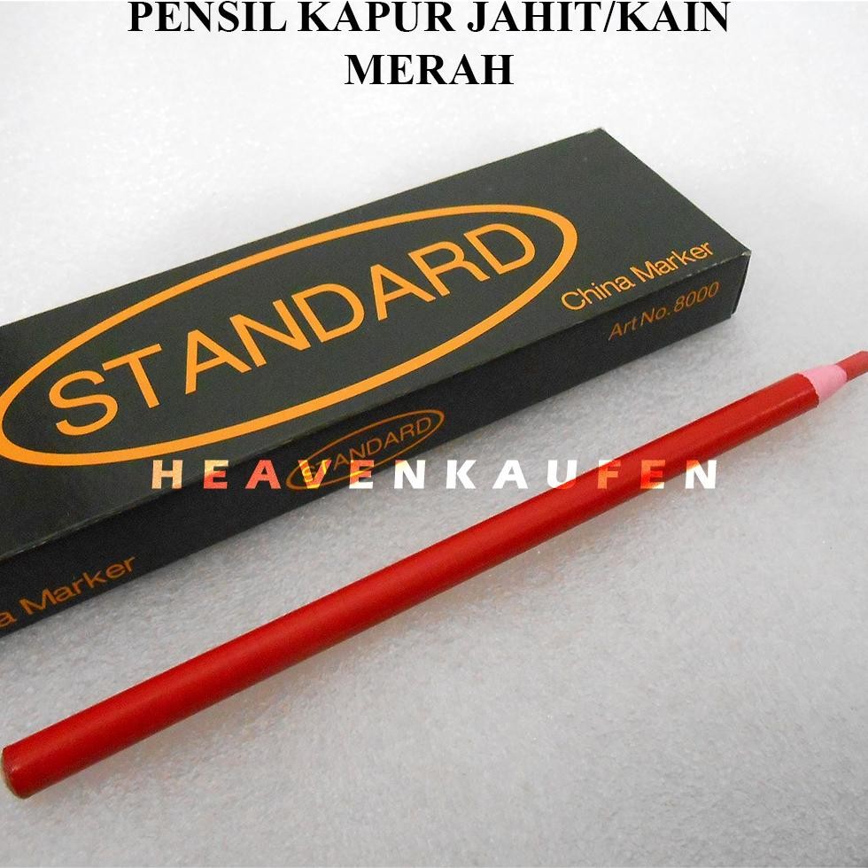 

Promo Pensil Kapur Kain / Kapur Pensil Jahit (Chalk Pencil) Merah Racun Shopee