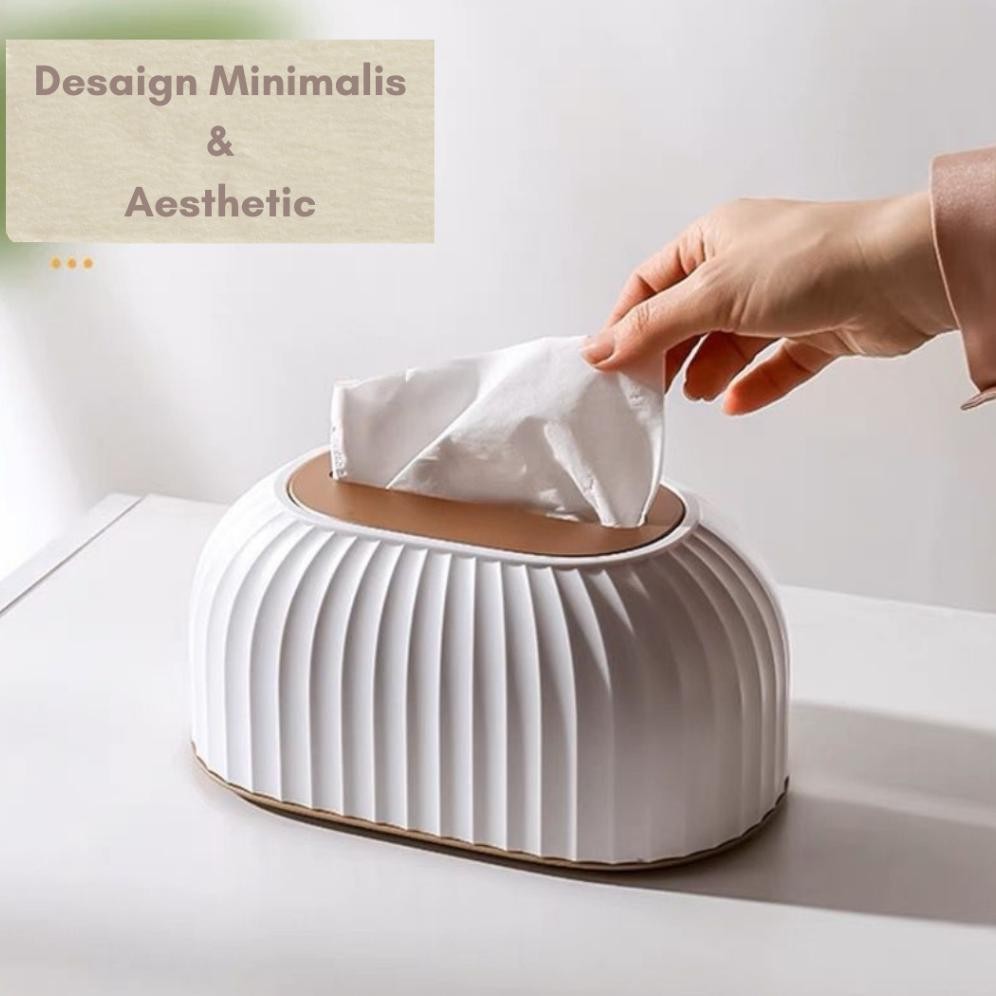 

TERLARIS Alby Mart Kotak Tisu Tempat Penyimpanan Tisu Estetik Box Tissue Nordic Minimalis Siap kirim