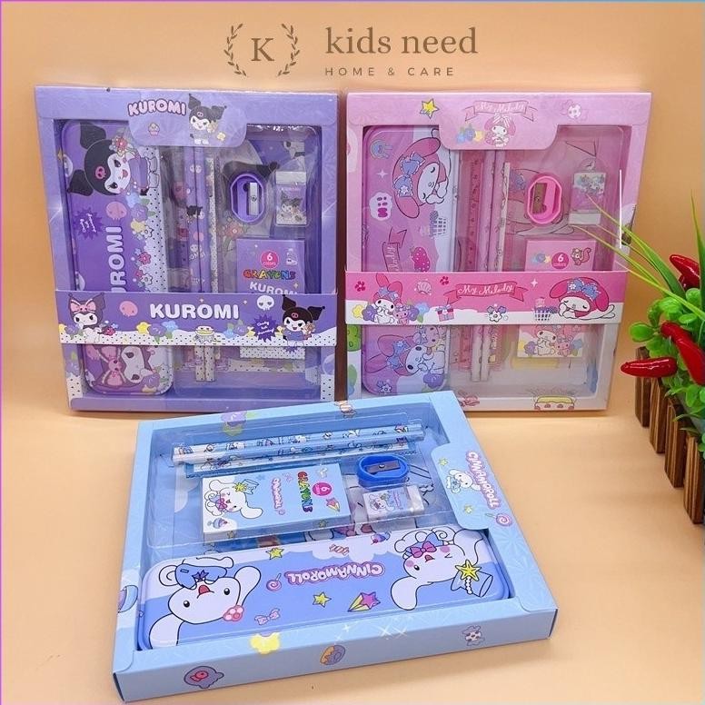 

Paling Laris Kotak Pensil Anak Set 7 In 1 Stationery Untuk Hadiah Anak Sekolah / Alat Tulis Set Kotak Pensil Karakter Murah Lucu