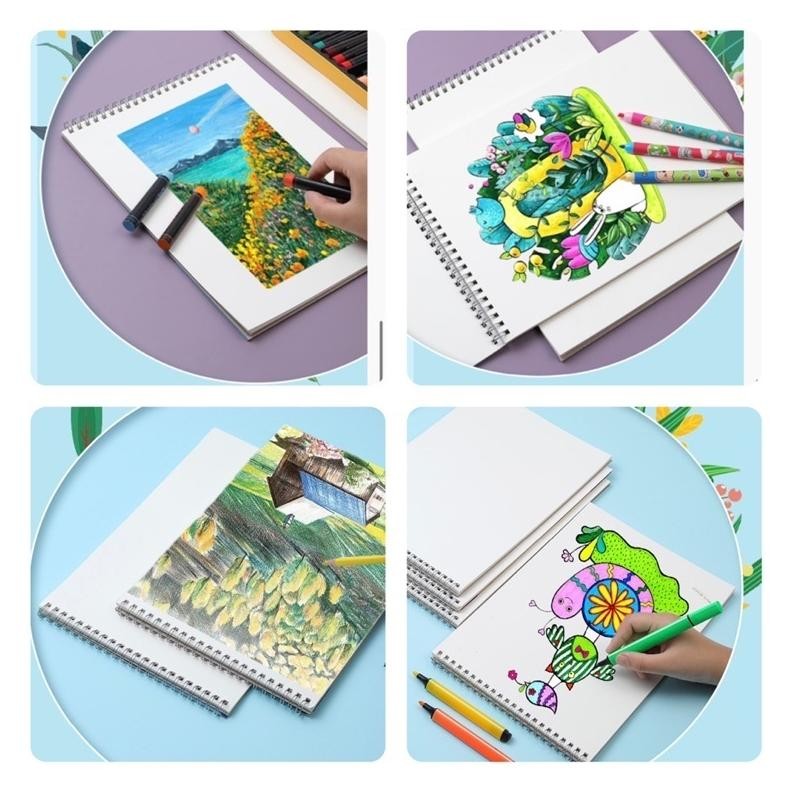 

Canggih Drawing Book / Buku Gambar Ring A4 Karakter Buku Gambar Anak Sketchbook A4 Drawing Book Astronot Jilid Spiral Kertas Tebal 30 Lembar
