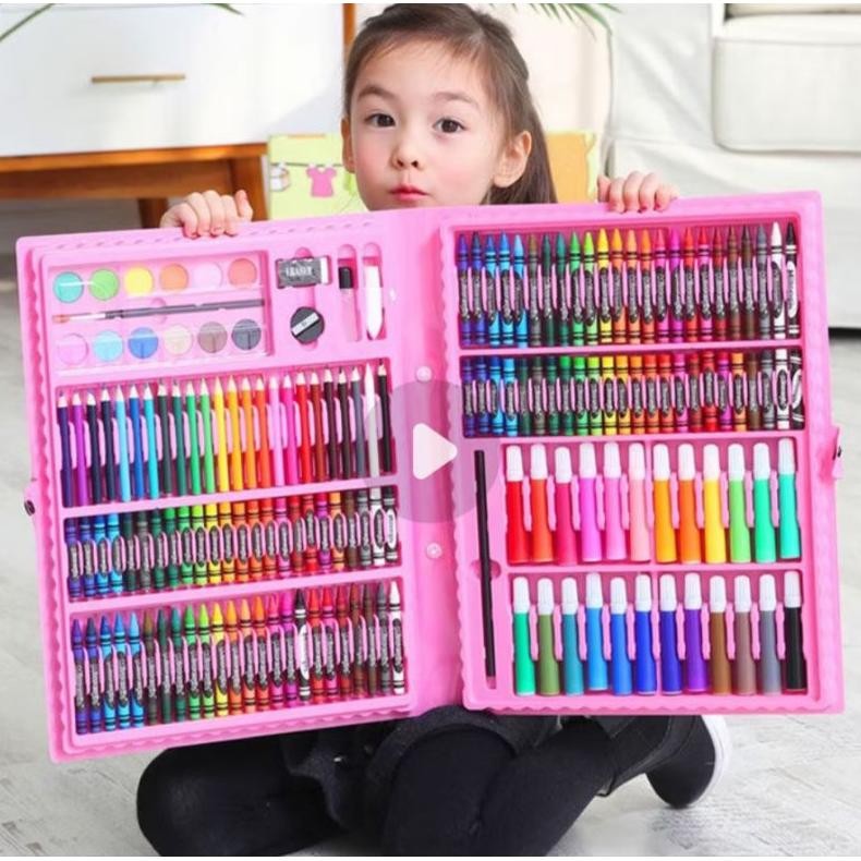

Terbatas Crayon Set 150 Pcs Cat Air Mewarnai Pensil Warna Mengambar Set