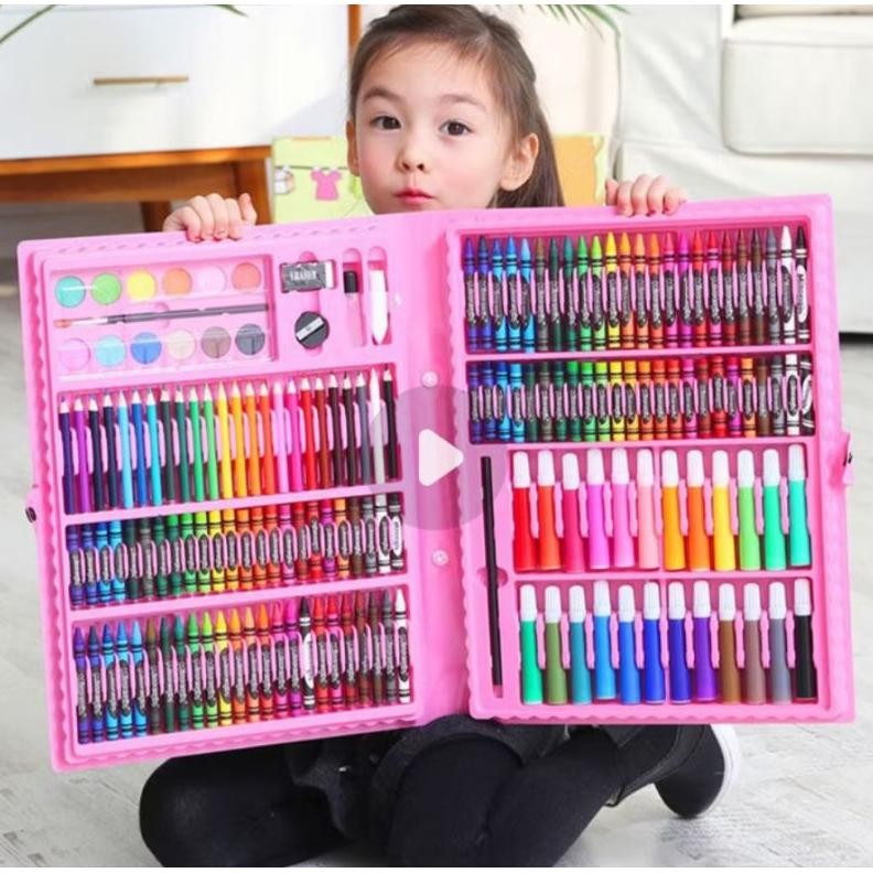 

Nikmati Crayon Set 150 Pcs Cat Air Mewarnai Pensil Warna Mengambar Set