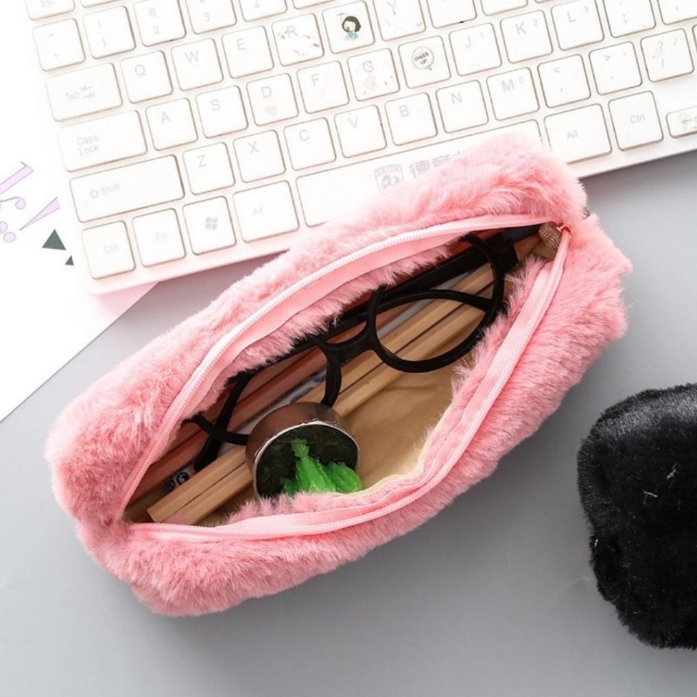 

Fungsi Tenno Tempat Tepak Pensil Bulu Lucu Warna Soft Kotak Pencil Pastel Kapasitas Besar Estetik Pouch Make Up Serbaguna Aesthetic