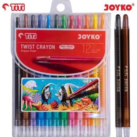 

Inovatif Twist Crayon Krayon Putar Joyko Titi Twcr-12S 12 Warna Colors