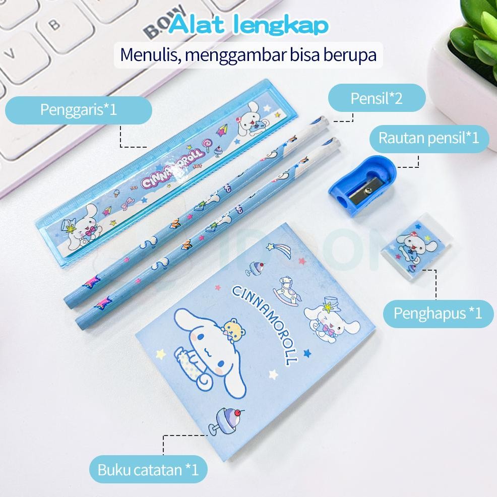 

Free Ongkir Idoon 6In1 Alat Tulis Set Karakter Kotak Pensil Anak Lucu
