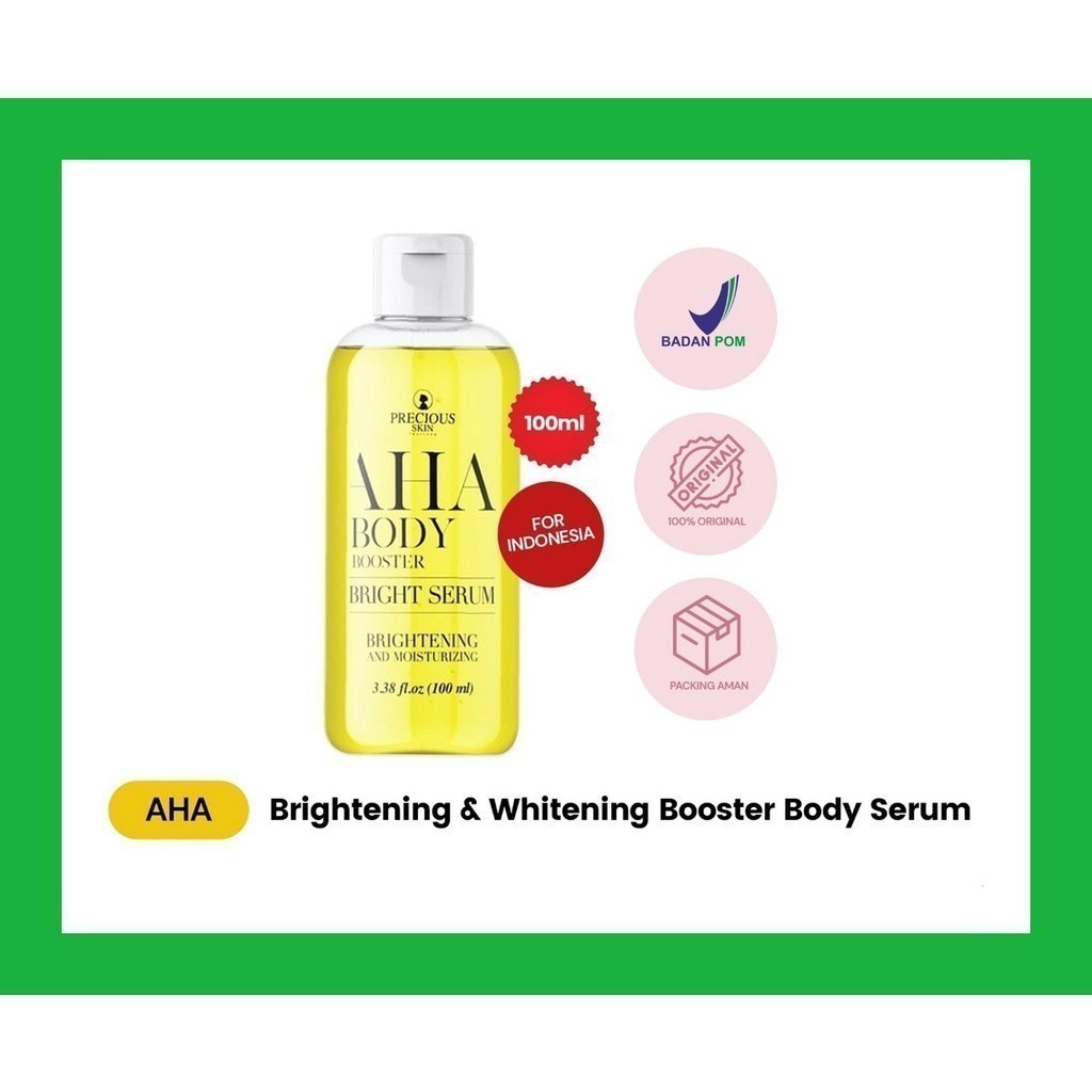 Precious Skin Thailand AHA Brightening And Whitening Booster Body Serum Jumbo Size 100ml