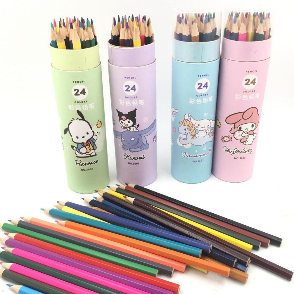 

Terpercaya (12/24Warna) Pensil Warna Tabung / Pencil Warna Color Tube 12/24 Warna