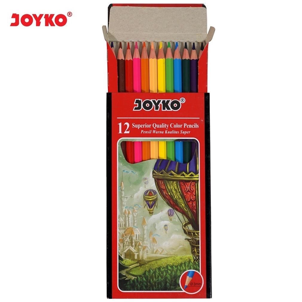 

Desain Elegan Pensil Warna 12 Warna Panjang Joyko