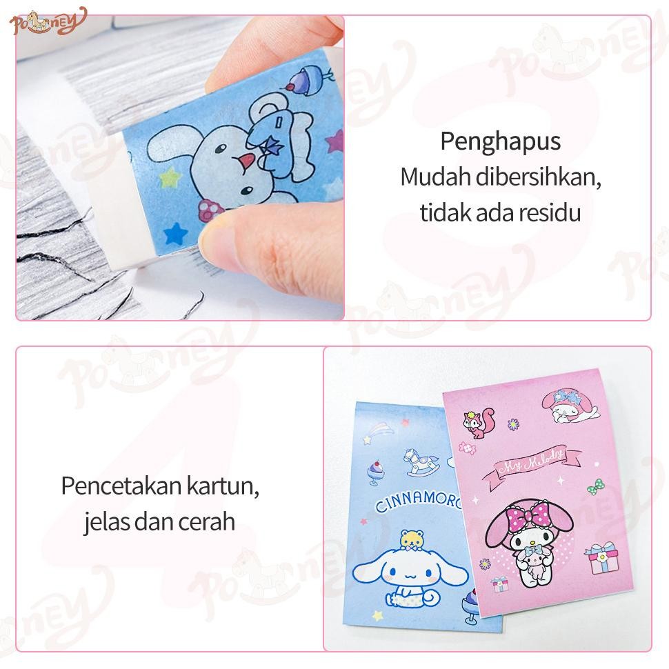 

Bermutu Poney Kotak Pensil Anak Set 6 In 1 Stationery Hadiah Anak Alat Tulis Set