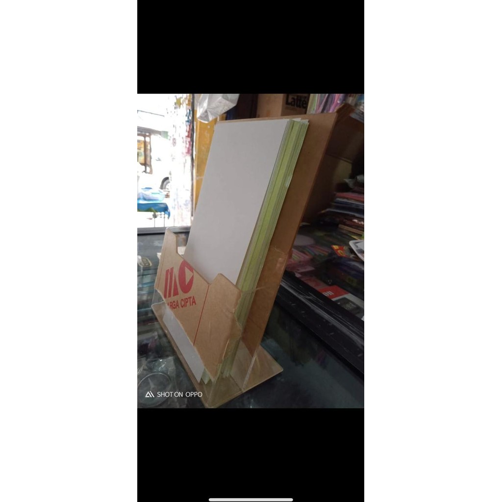 

HOT PROMO Tempat brosur a5 acrilic 2 mm 1 susun