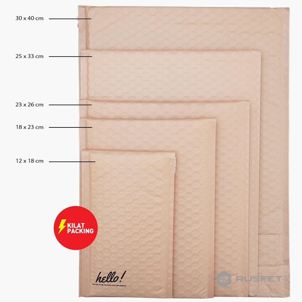 

Amplop Bubble 25Cm X 33Cm - Bubble Mailer - Bubble Packing Hello Premium Termurah Nude Pink