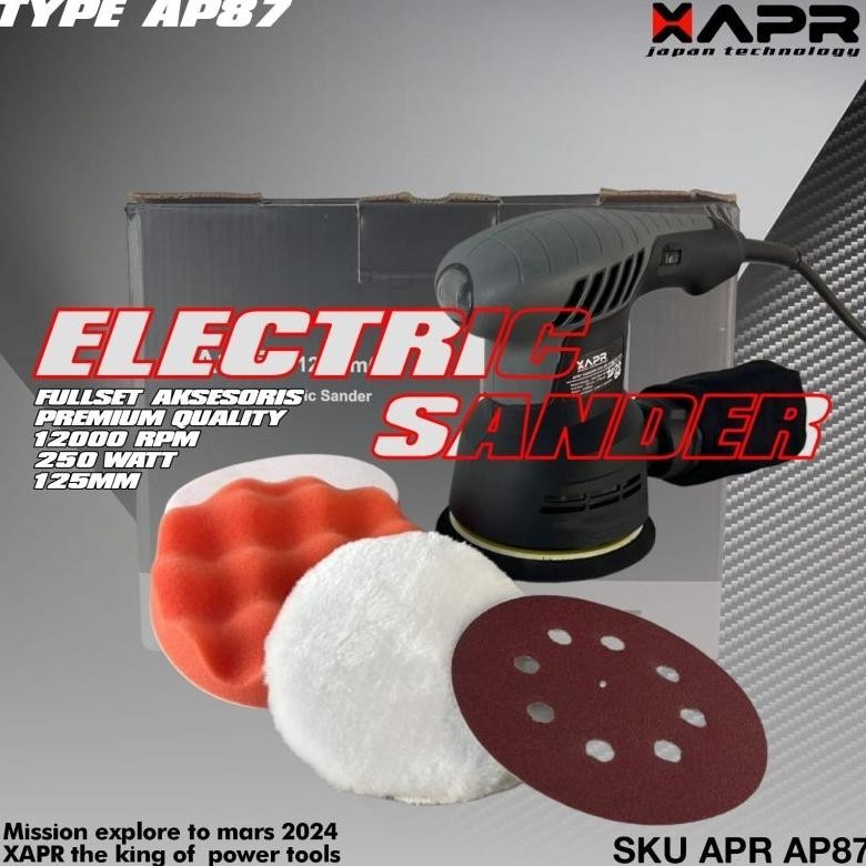 NEW Mesin Sander amplas kayu tembok dempul electric sander polisher penghalus