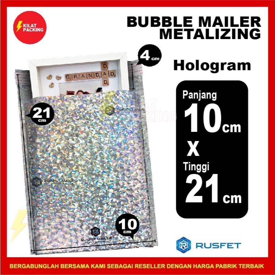 

Amplop Bubble Murah | Bubble Mailer Premium | Polybubble Murah Motif Hologram 10Cm X 21Cm